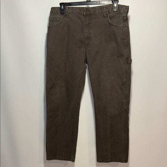 Dickies Men's Relaxed Fit Jeans - Brown - Picture 1 of 11